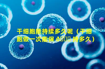 干细胞能持续多久呢（干细胞做一次能保 💐 持多久）